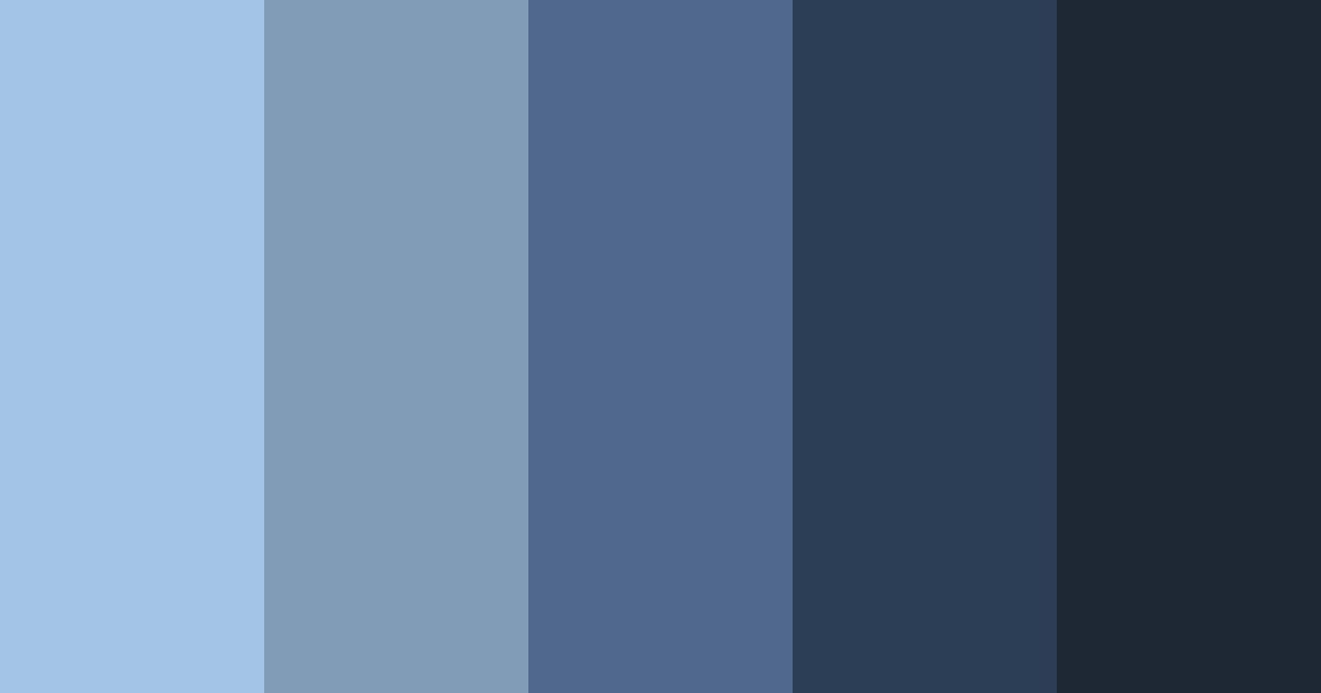 Download nautical serenity color palette PNG image (landscape)