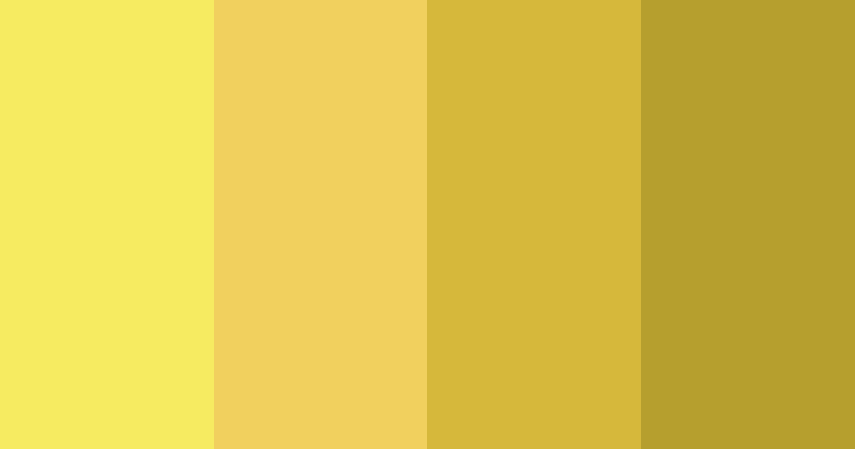 Download golden sunshine serenade color palette PNG image (landscape)