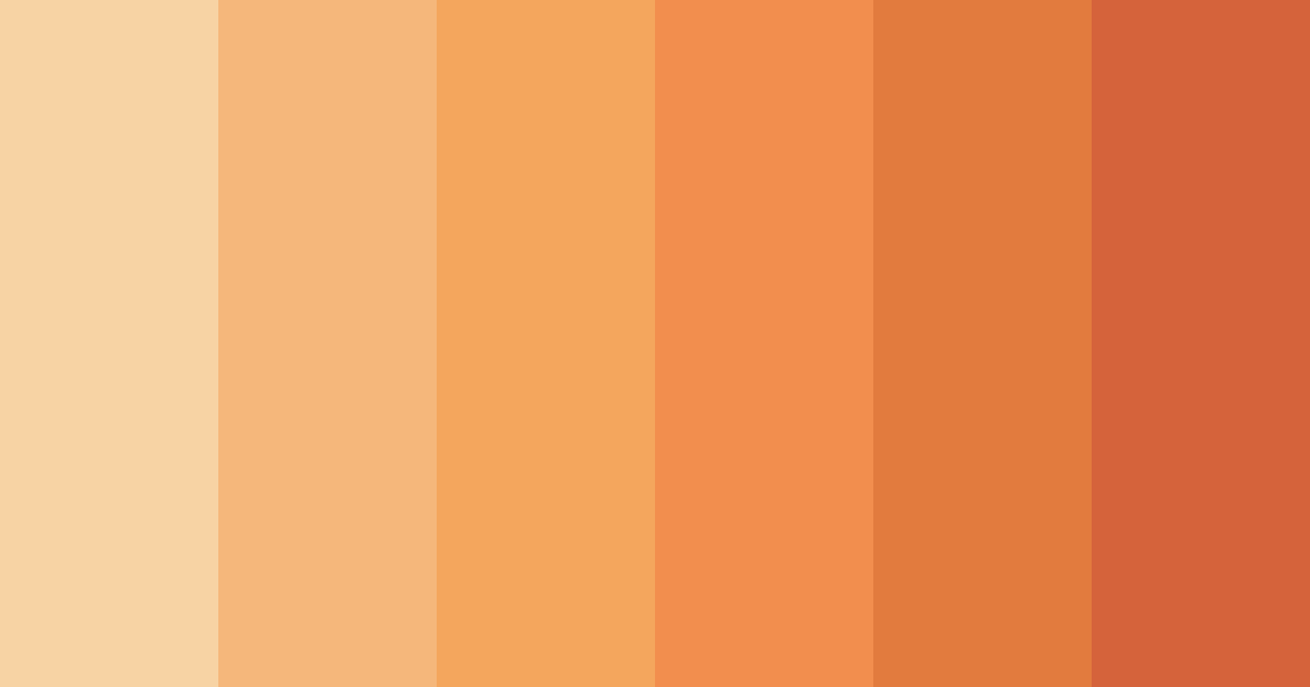 Download warm orange color palette PNG image (landscape)