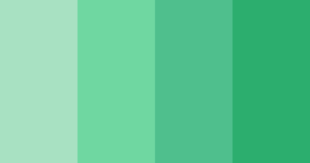Download shades of verde color palette PNG image (landscape)