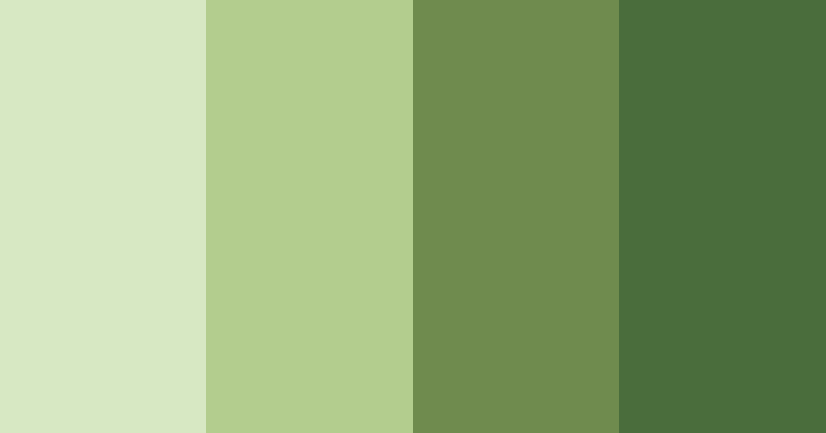 Download shades of olive color palette PNG image (landscape)