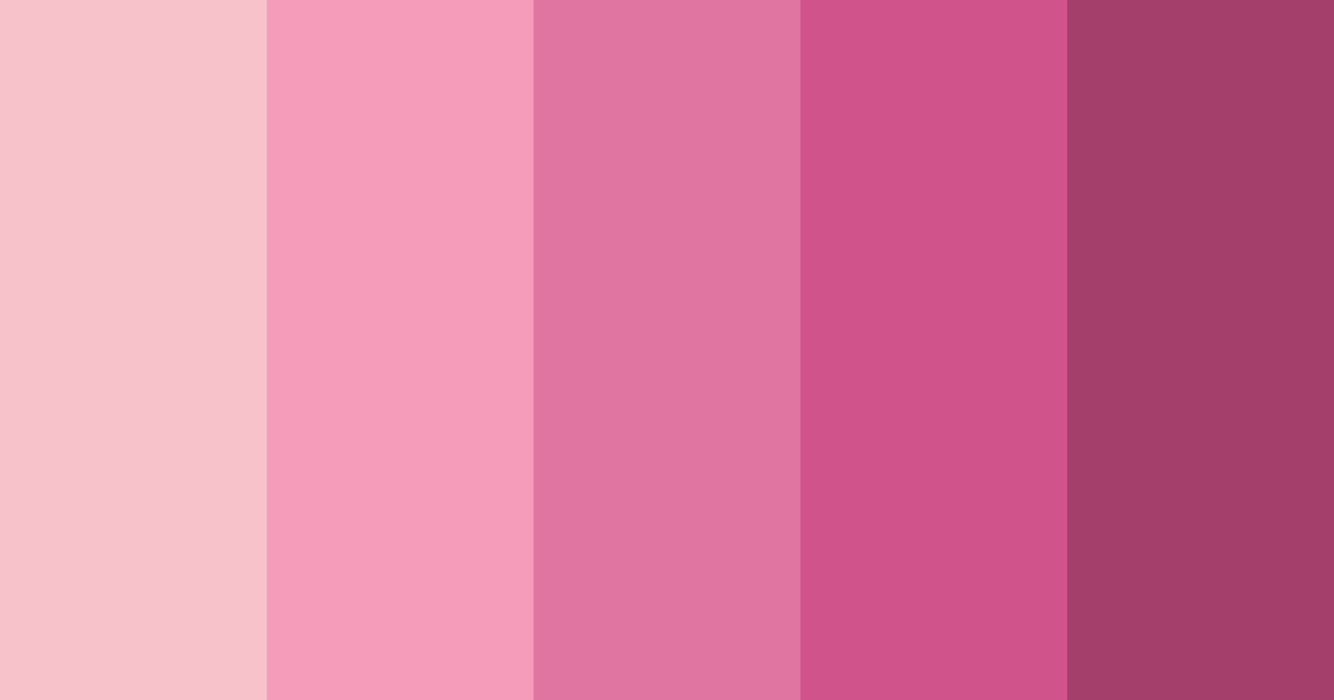 Download pink rosas color palette PNG image (landscape)