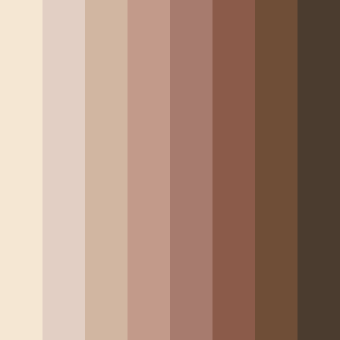 Download warm beige color palette PNG image (square)