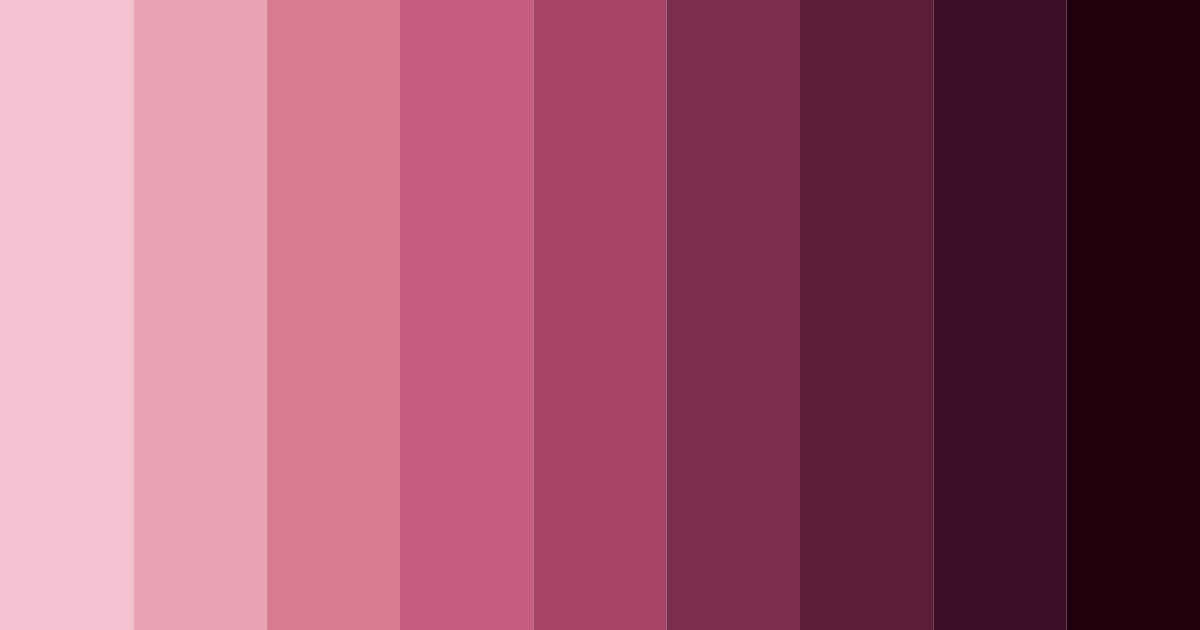 Download blushing woods color palette PNG image (landscape)