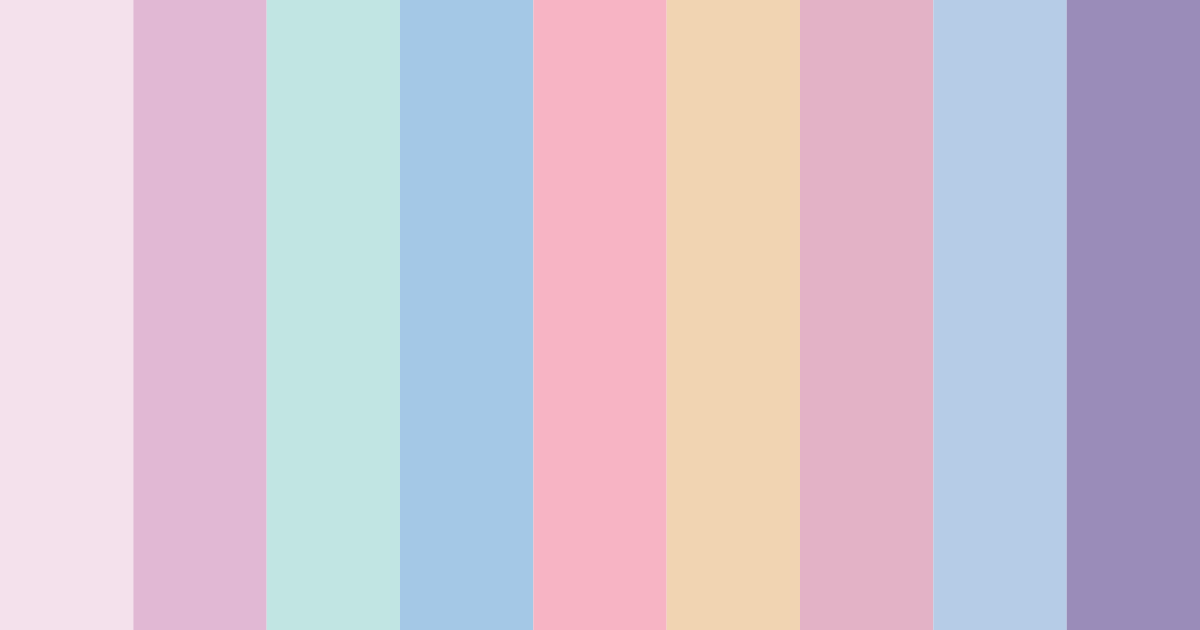 Download pastel pink color palette PNG image (landscape)