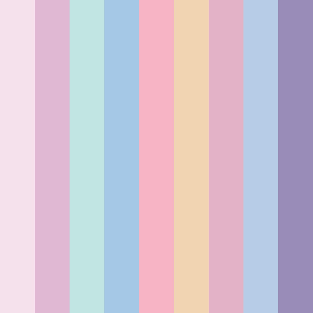 Download pastel pink color palette PNG image (square)