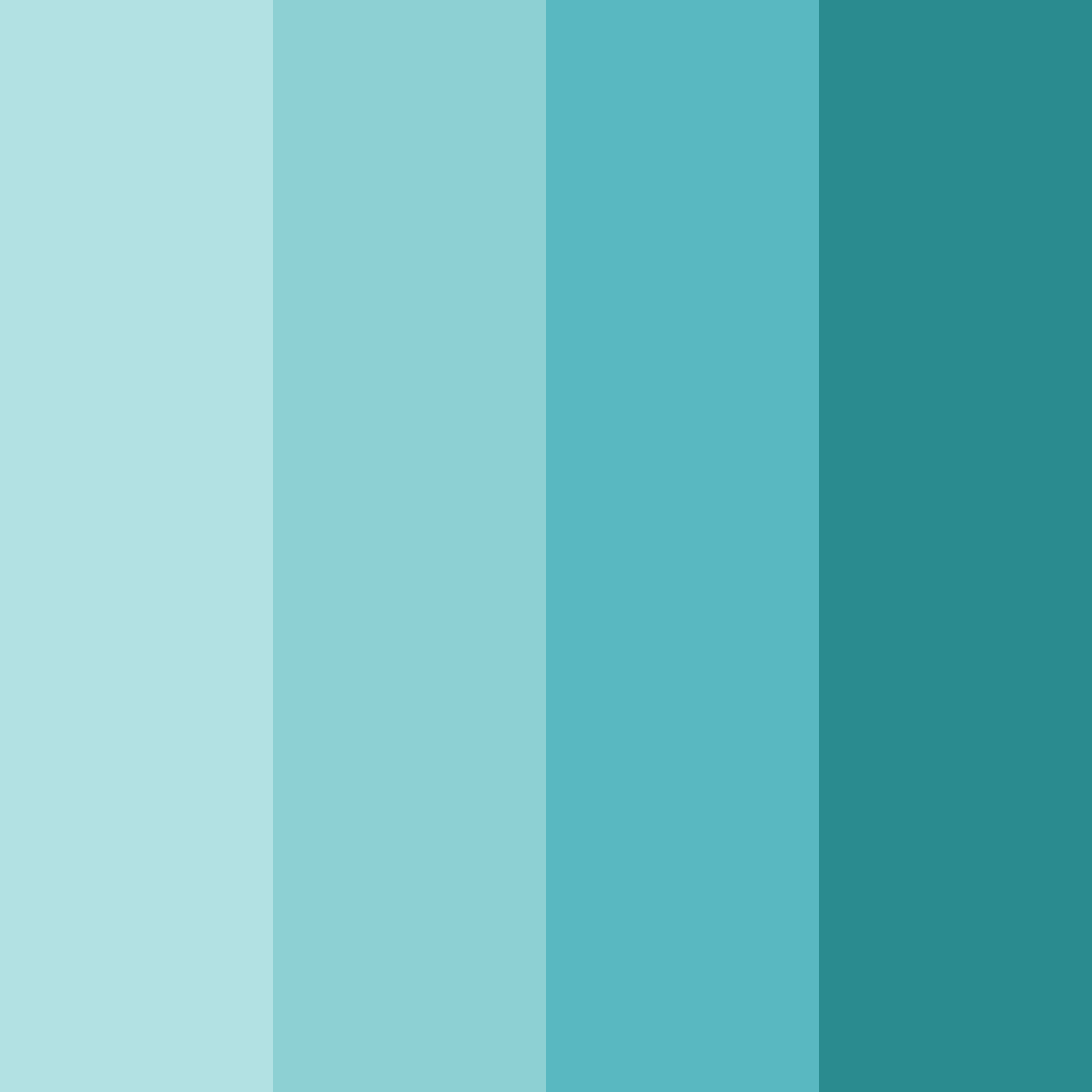 Download aqua mist serenity color palette PNG image (square)