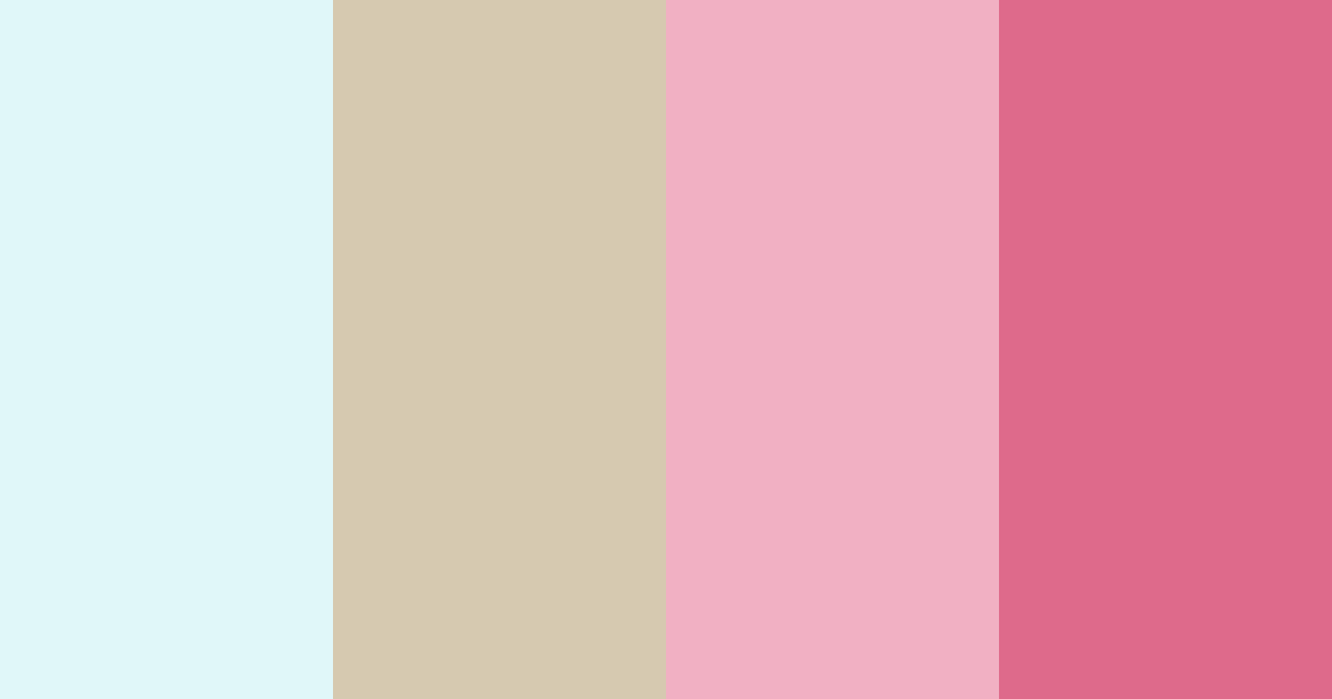 Download serene sunset blooms color palette PNG image (landscape)