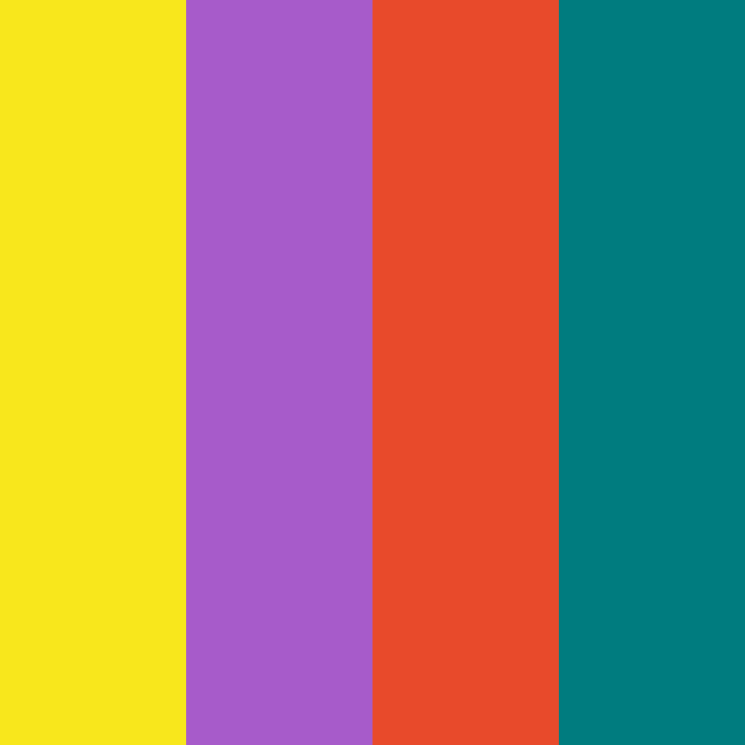Download colorful fusion color palette PNG image (square)
