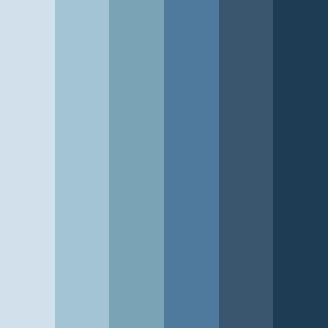 Download deep waters of oxford color palette PNG image (square)