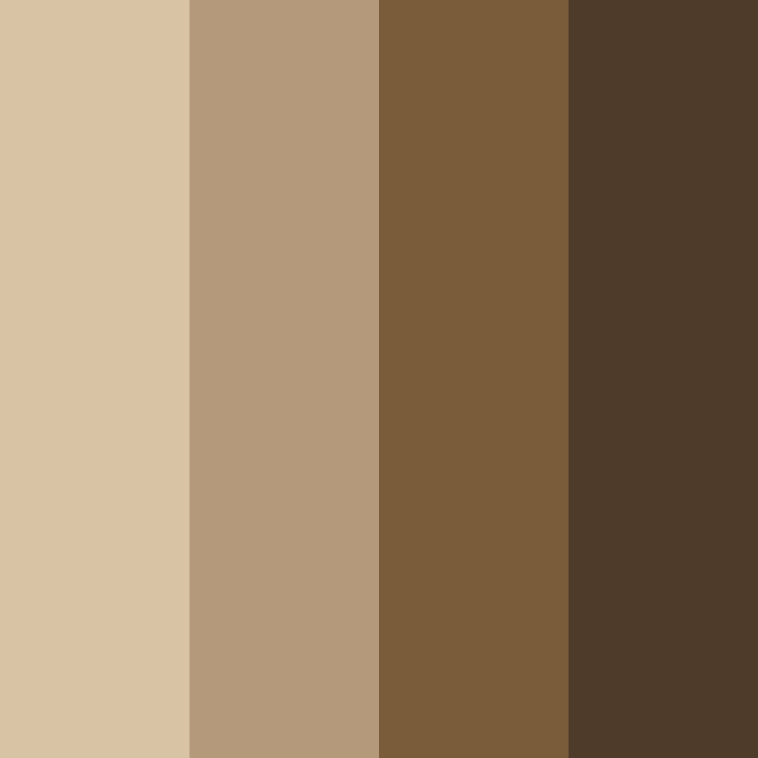 Download brown walnut color palette PNG image (square)