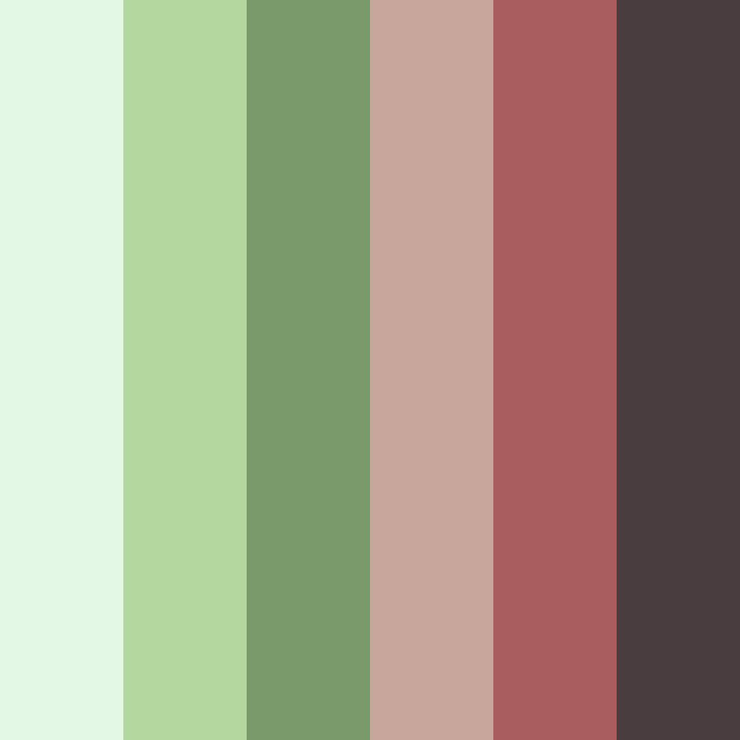 Download earthy harmony color palette PNG image (square)