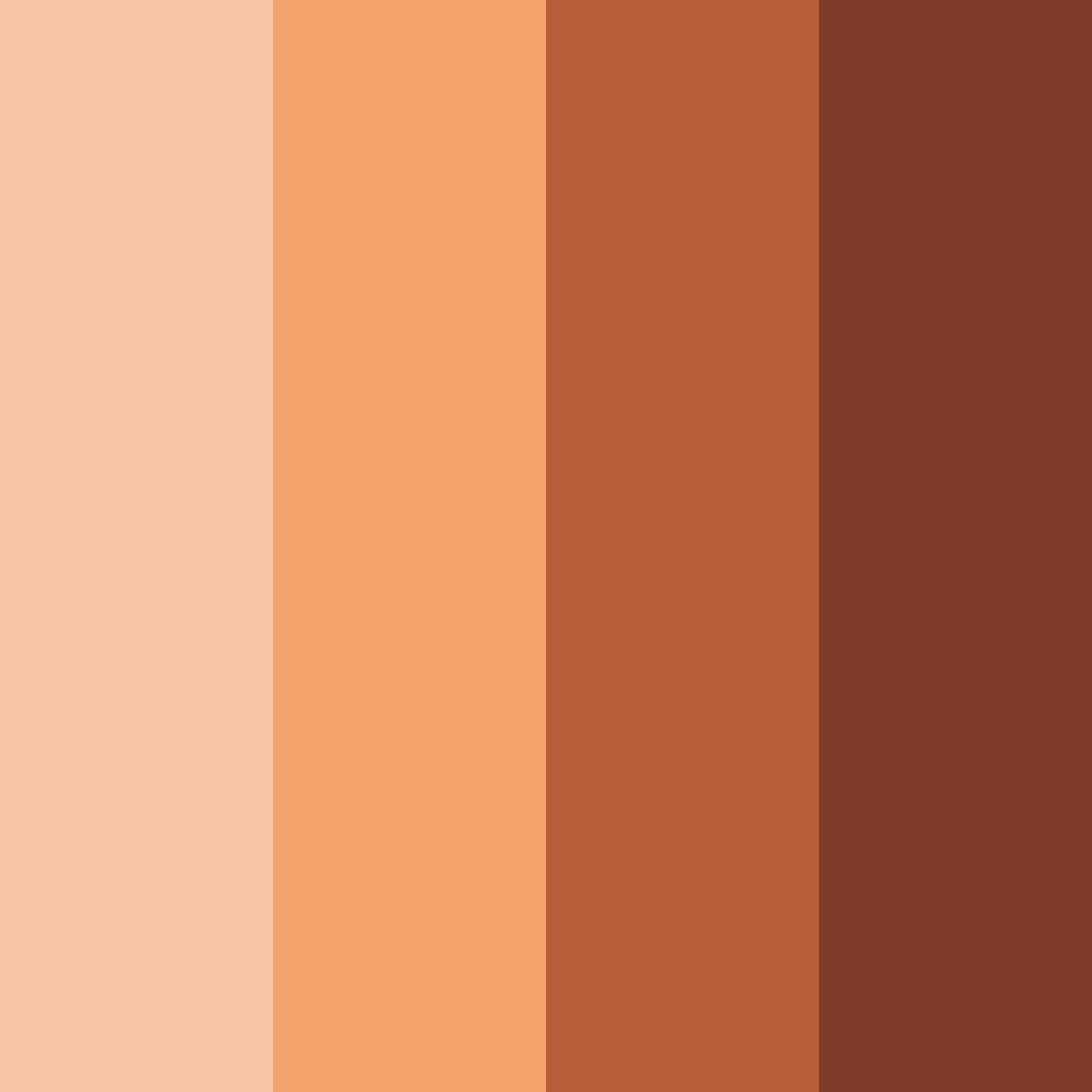Download rustic sunrise color palette PNG image (square)
