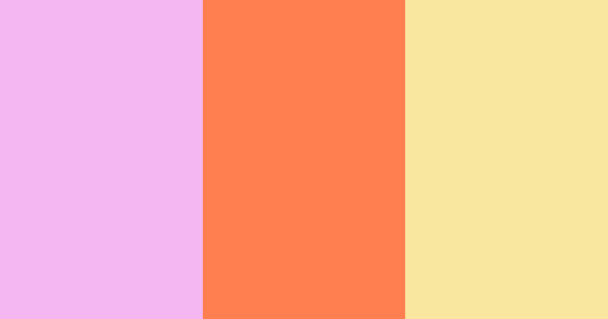 Download sunset blossoms color palette PNG image (landscape)