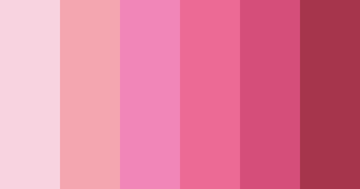 Download pink shades color palette PNG image (landscape)