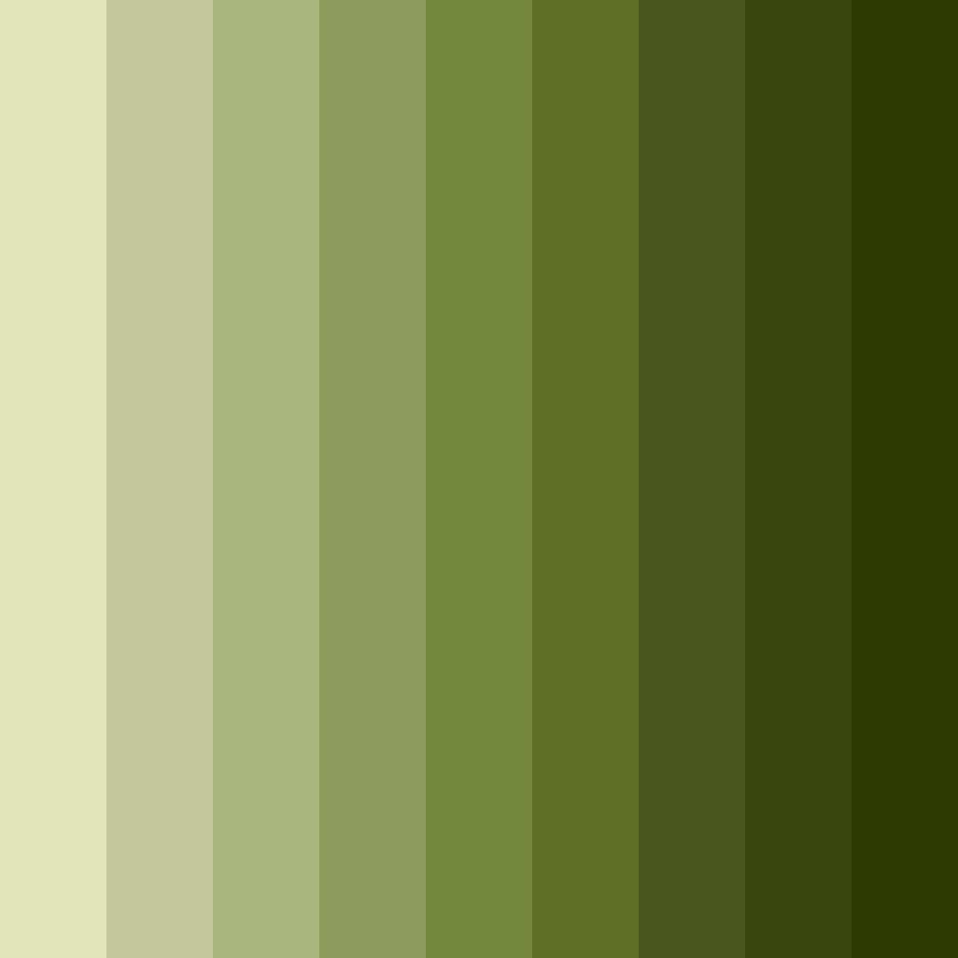 Download olive shades color palette PNG image (square)
