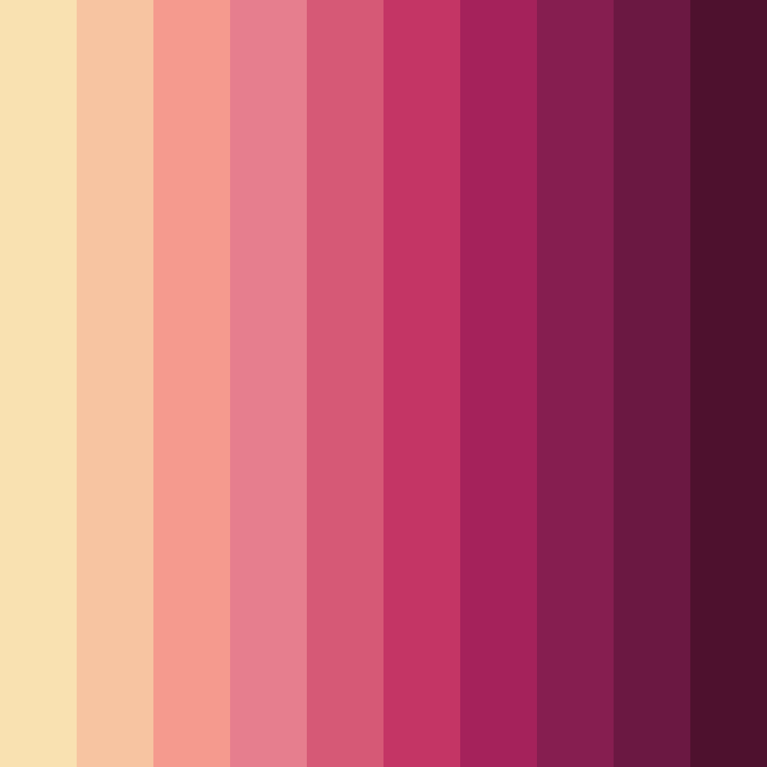 Download blooming embers color palette PNG image (square)