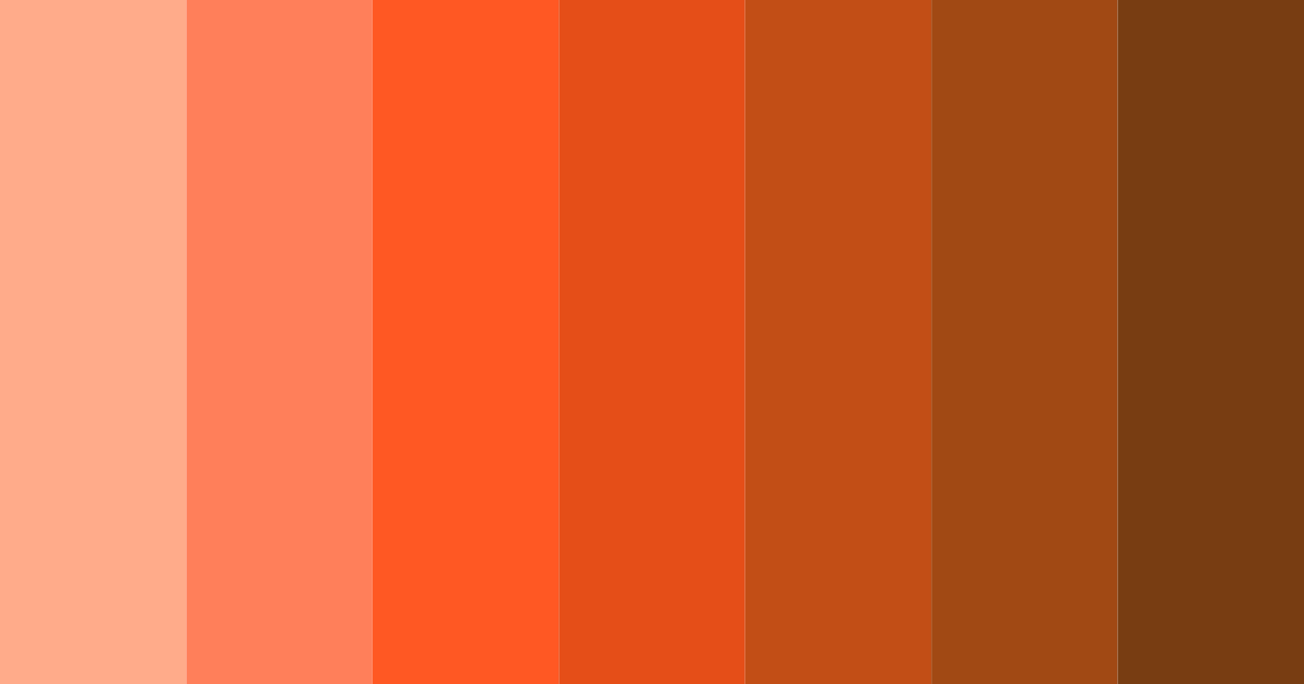 Download light orange-red color palette PNG image (landscape)