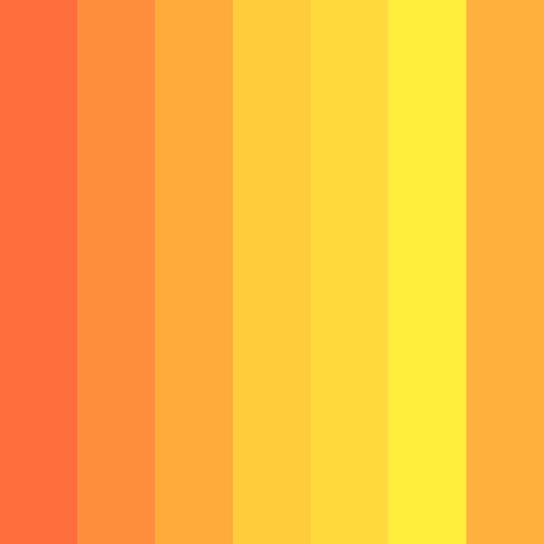 Download bright orange-red color palette PNG image (square)
