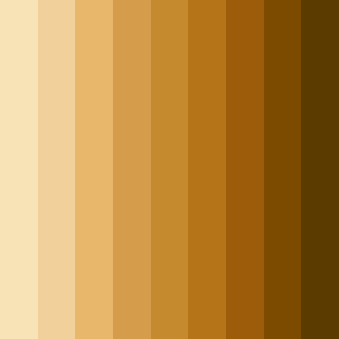 Download golden whisper color palette PNG image (square)