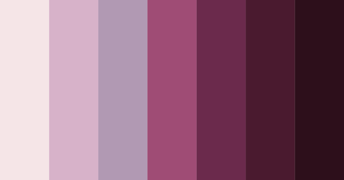 Download shades of wine color palette PNG image (landscape)