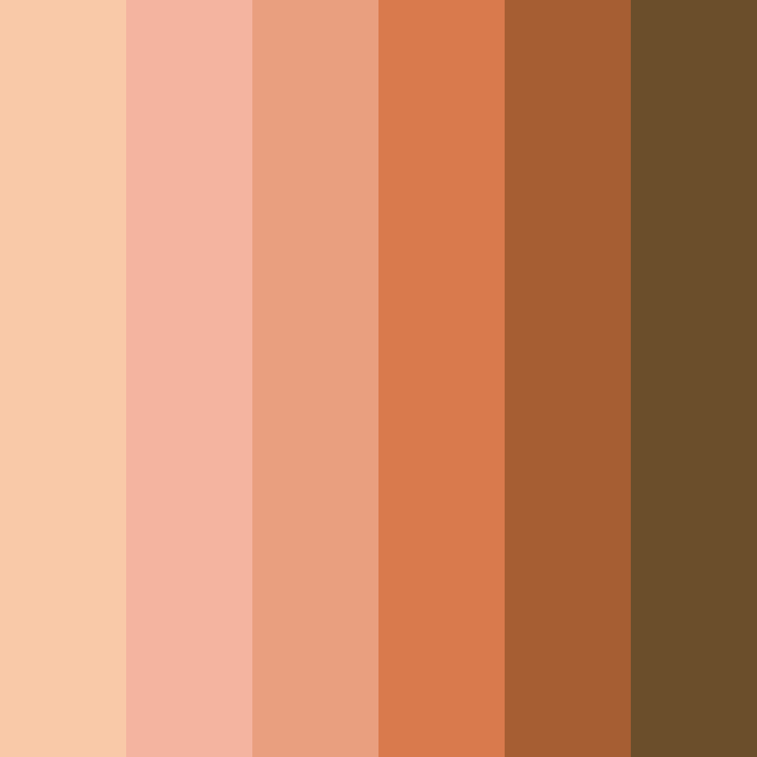Download earthy orange color palette PNG image (square)