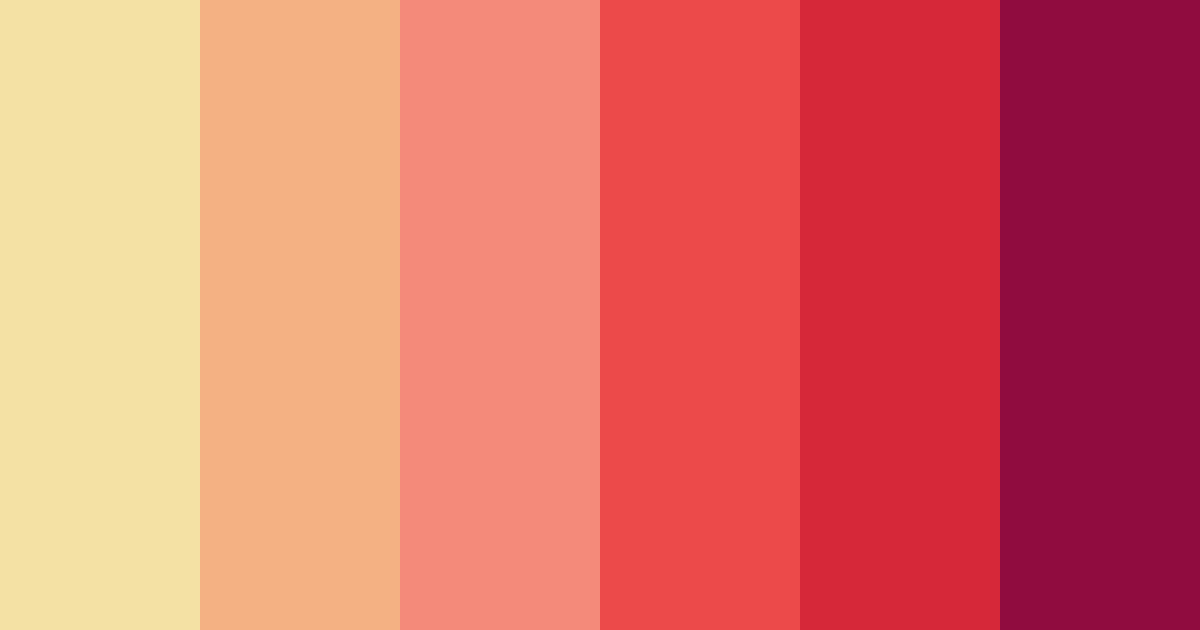 Download contrasting reds color palette PNG image (landscape)