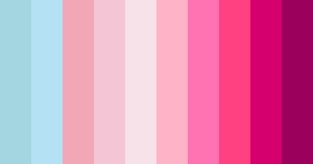 Download pink bliss color palette PNG image (landscape)