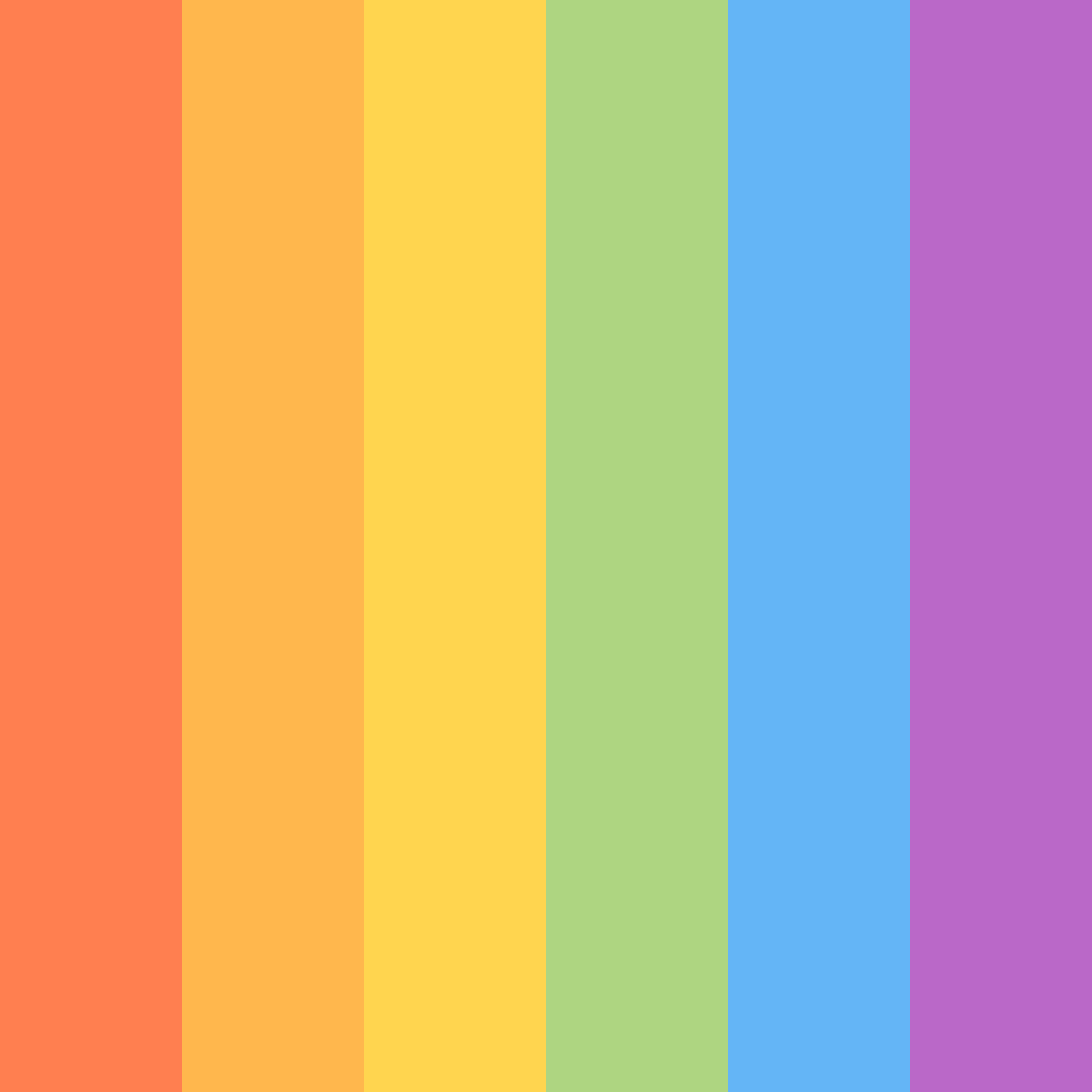 Download vivid whimsy color palette PNG image (square)
