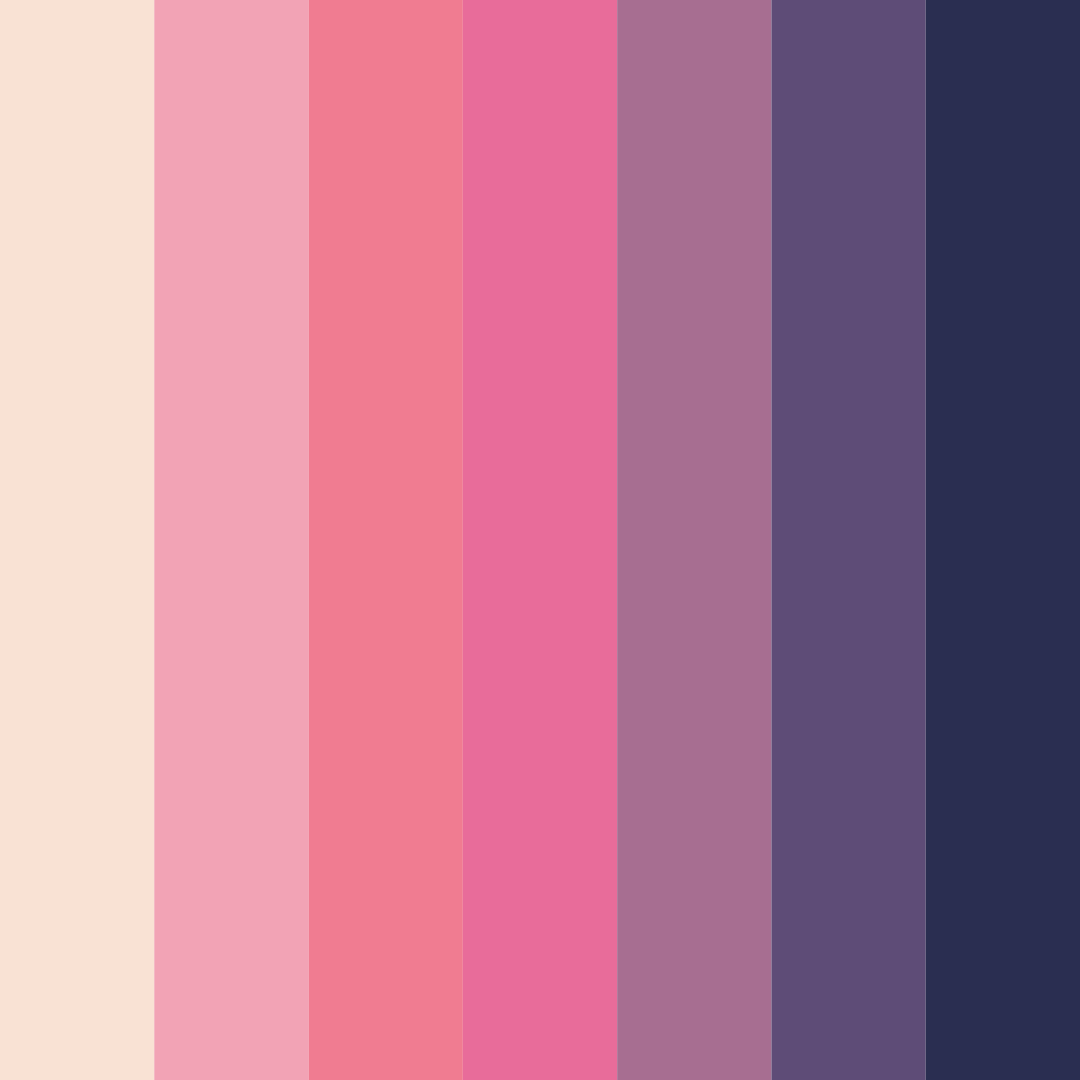 Download magical pink color palette PNG image (square)