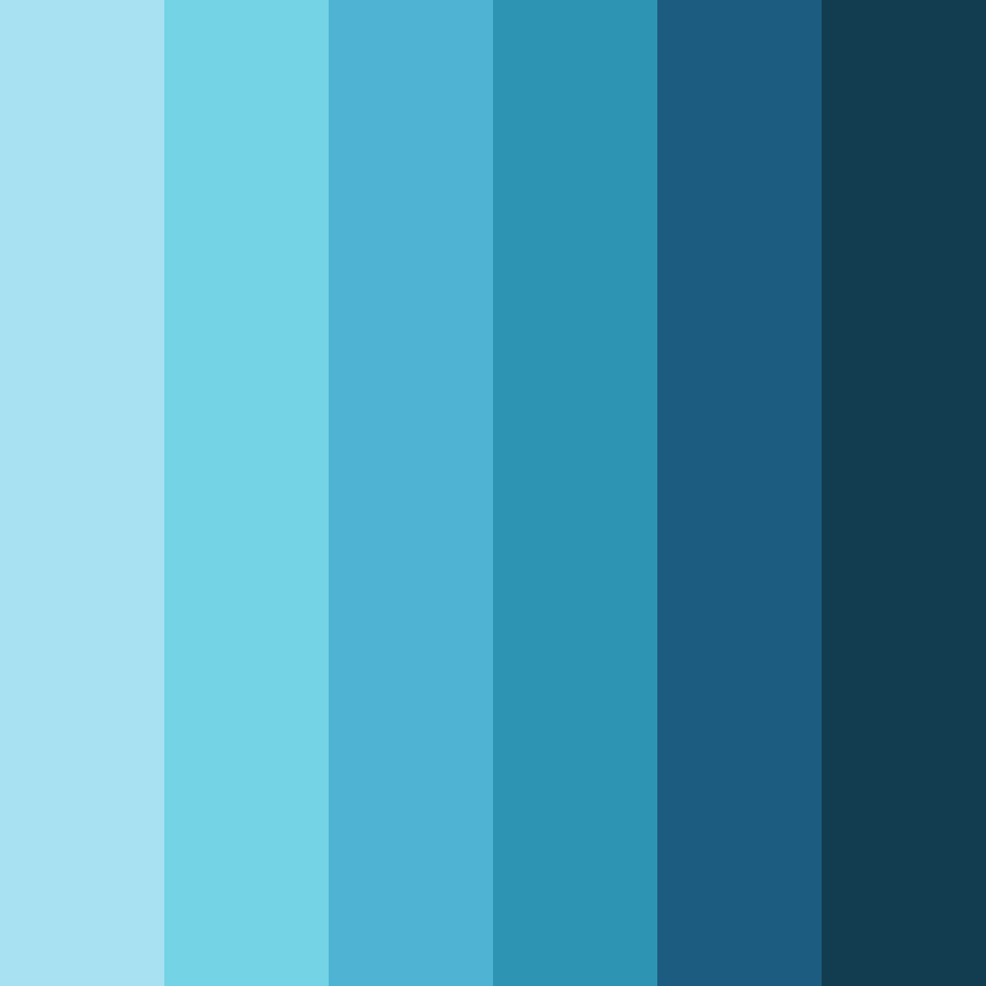 Download ocean serenity color palette PNG image (square)
