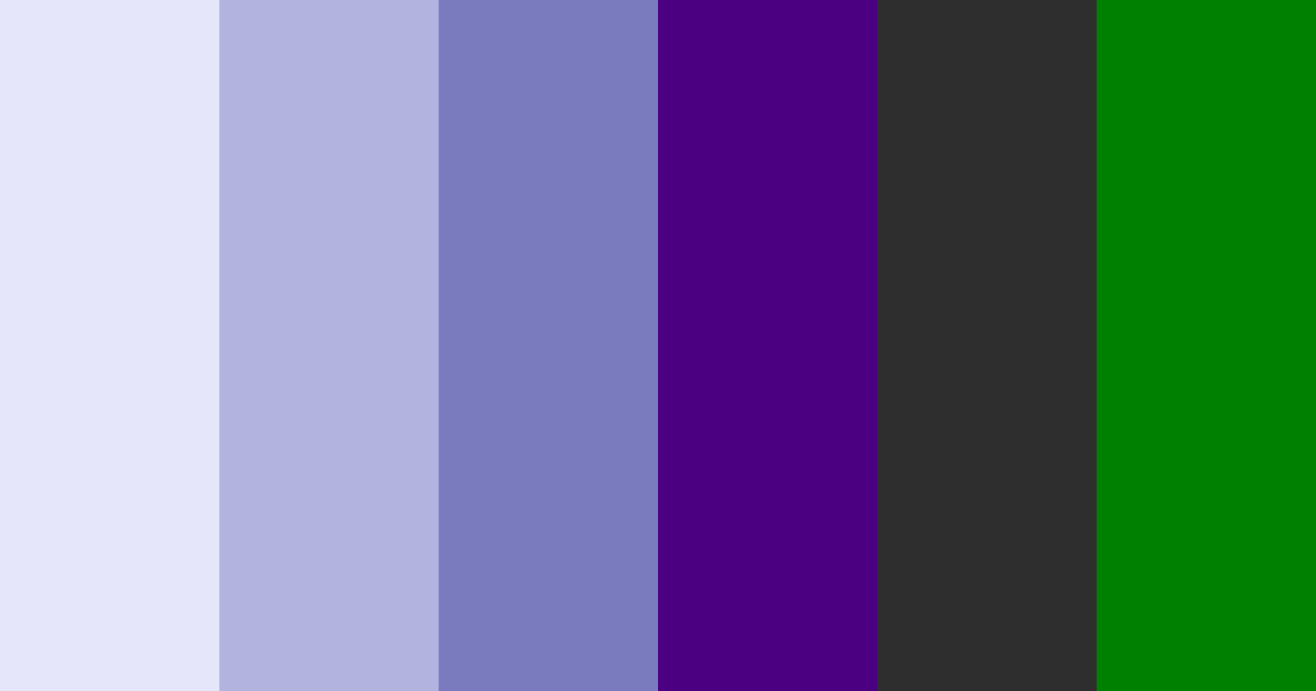 Download enchanted nightshade color palette PNG image (landscape)