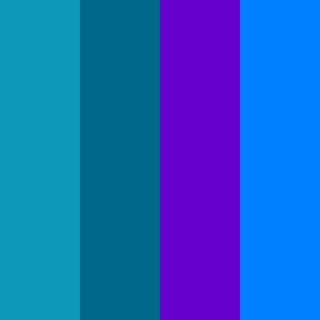 Download tropical ocean twilight color palette PNG image (square)