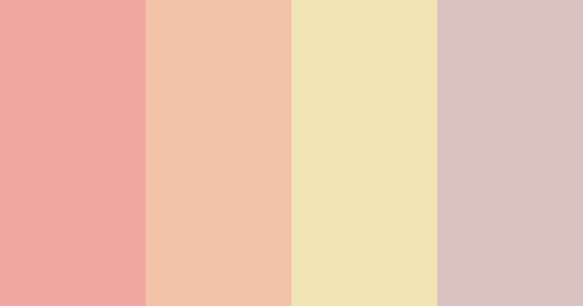 Download blushing brunch color palette PNG image (landscape)