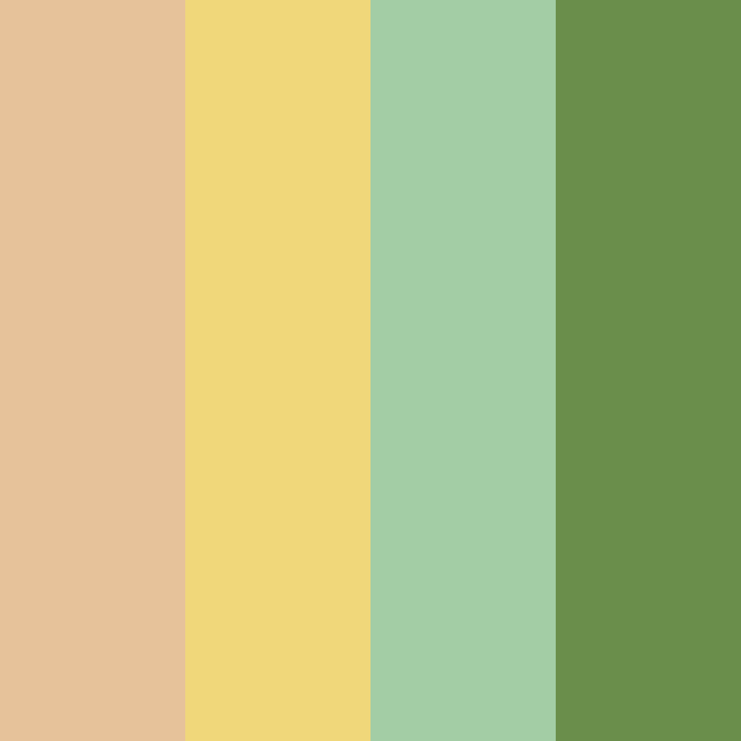 Download autumn meadow color palette PNG image (square)