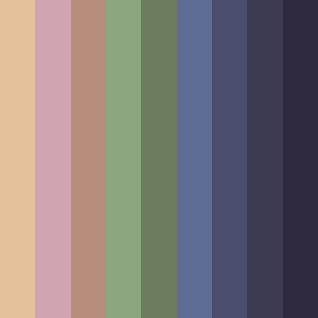 Download brown and purple harmony color palette PNG image (square)