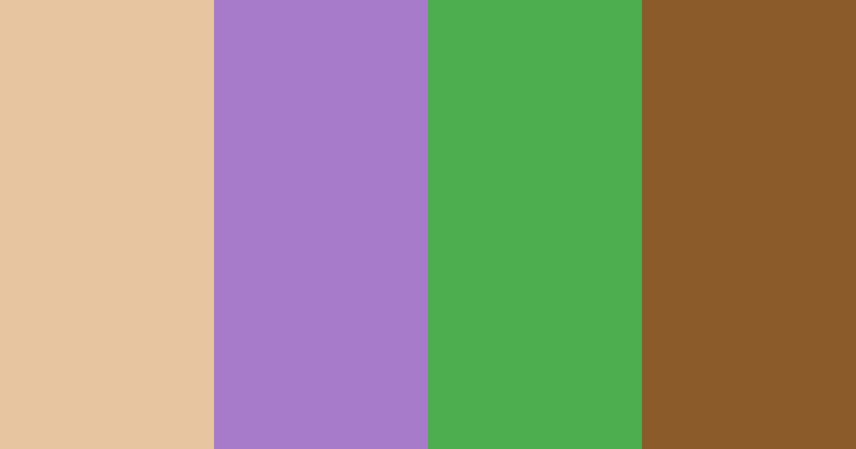 Download brown purple green harmony color palette PNG image (landscape)