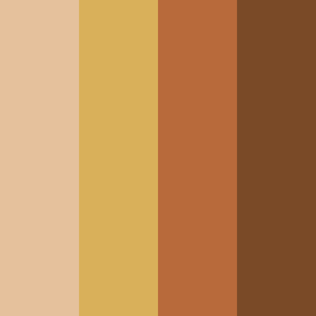 Download brown yellow color palette PNG image (square)