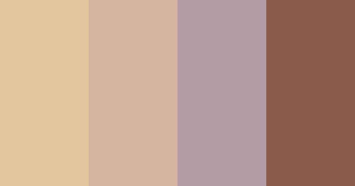 Download brownish pink color palette PNG image (landscape)