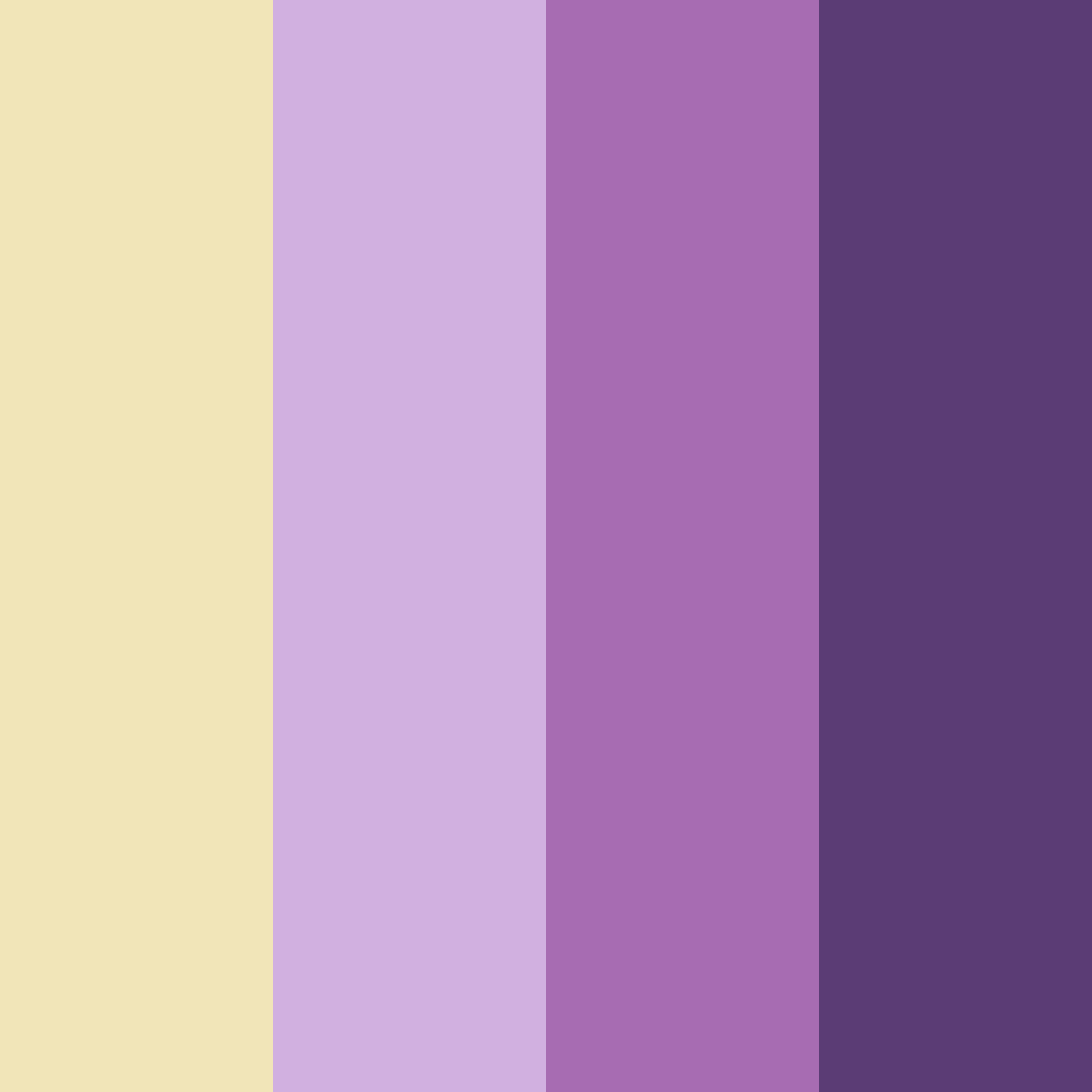 Download lavender sunlit dreams color palette PNG image (square)