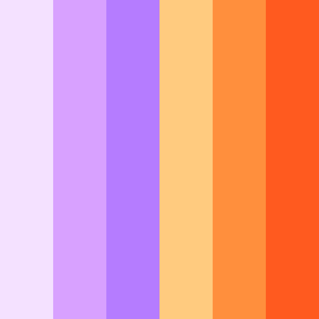 Download purple sunset color palette PNG image (square)