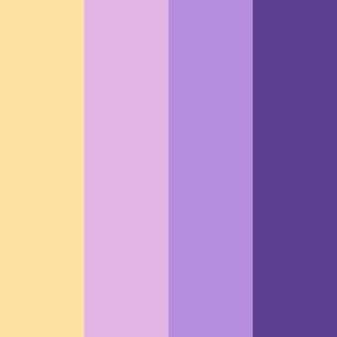 Download purple yellow color palette PNG image (square)