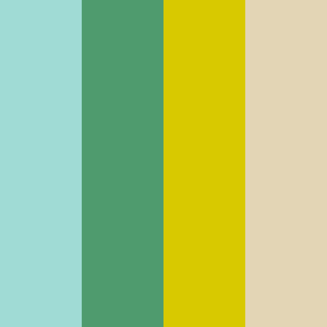 Download tropical oasis color palette PNG image (square)