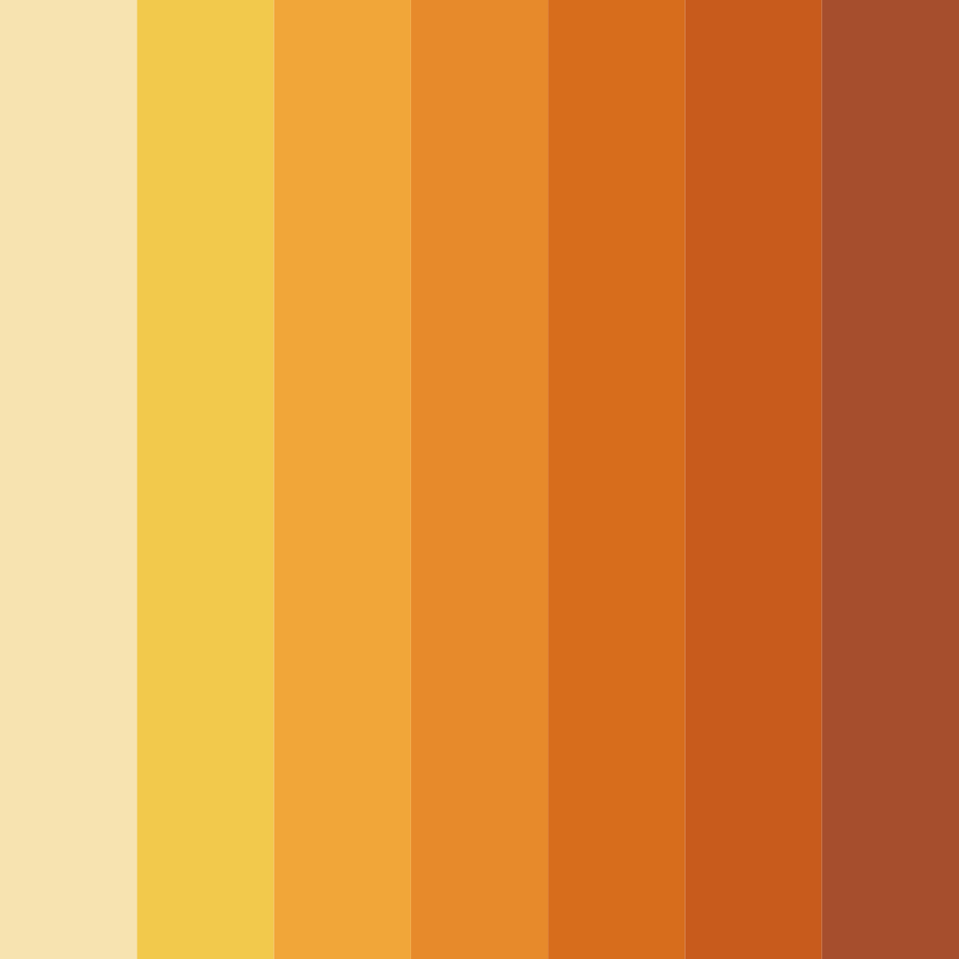 Download autumn ember glow color palette PNG image (square)