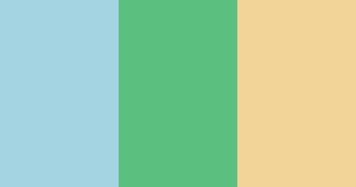 Download sky blue and creamy gold color palette PNG image (landscape)