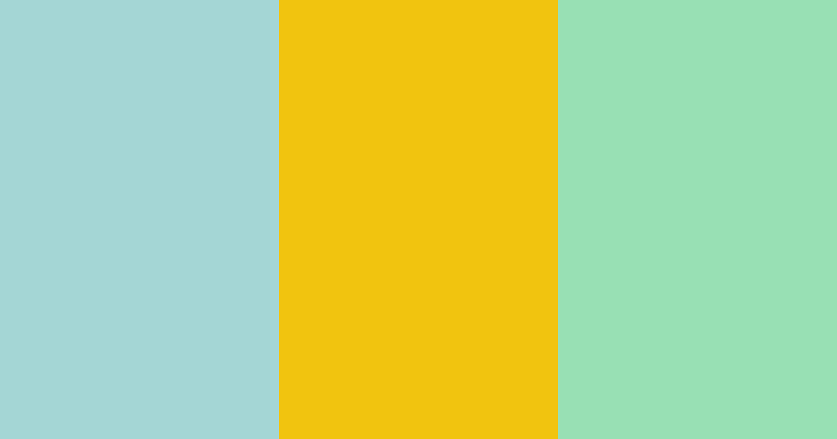 Download turquoise sunshine color palette PNG image (landscape)