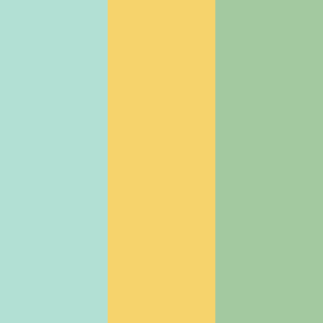 Download minted sunshine color palette PNG image (square)