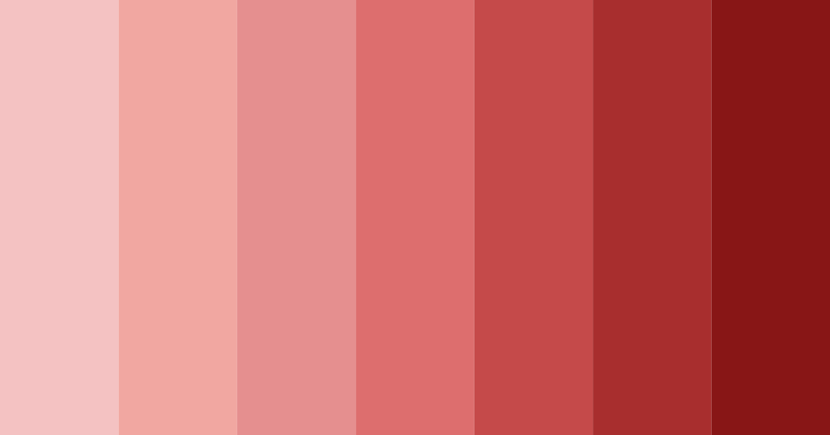 Download red blossom color palette PNG image (landscape)
