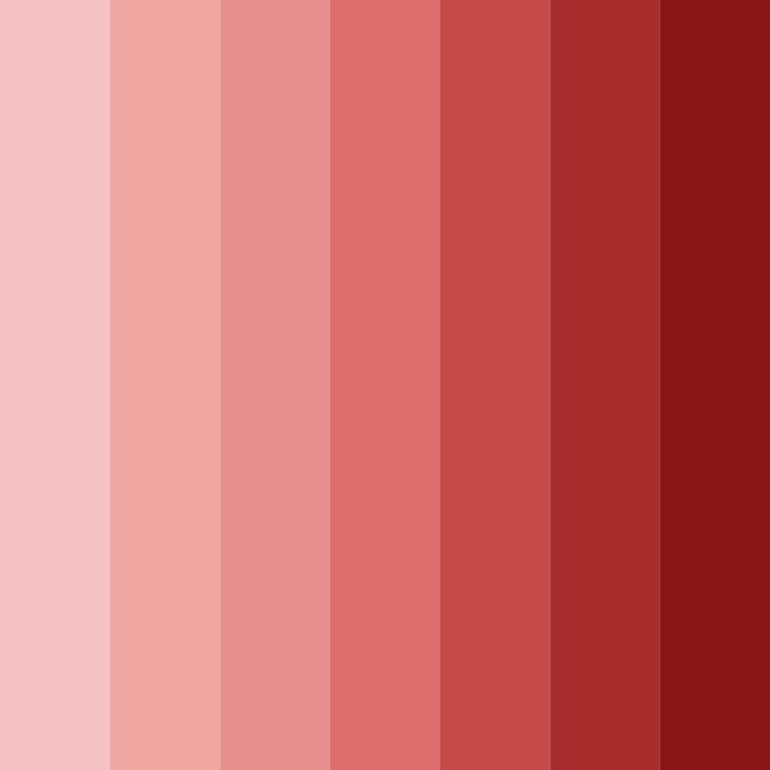 Download red blossom color palette PNG image (square)