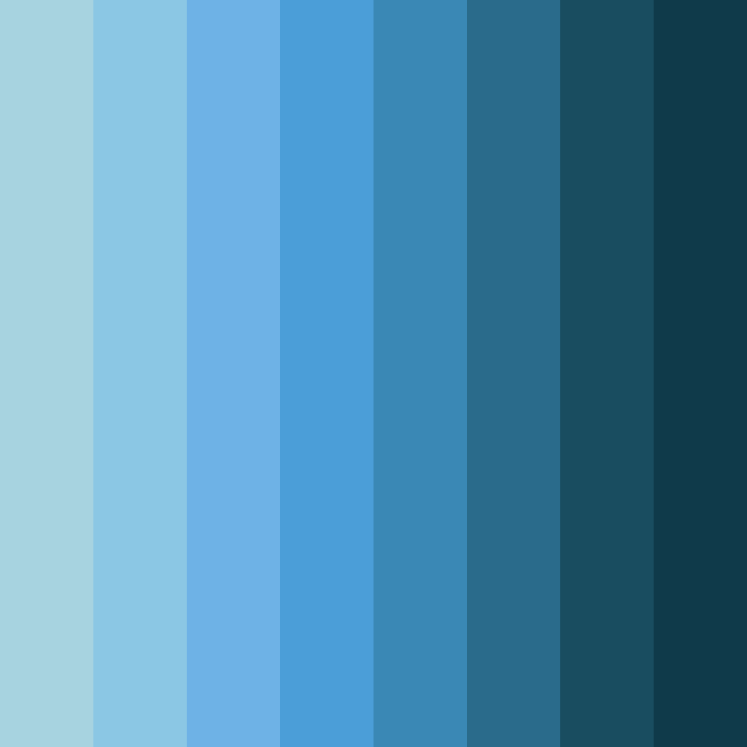 Download carolina blue shades color palette PNG image (square)